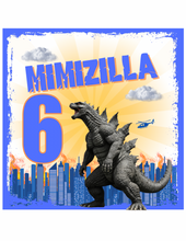 Load image into Gallery viewer, Bryce&#39;s Birthday Shirt - Godzilla
