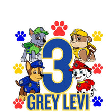 Load image into Gallery viewer, Grey Levi&#39;s 3rd Birthday T-Shirt
