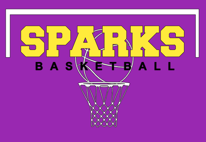 Sparks Basketball Net T-Shirt