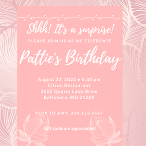 Custom Digital Invitation
