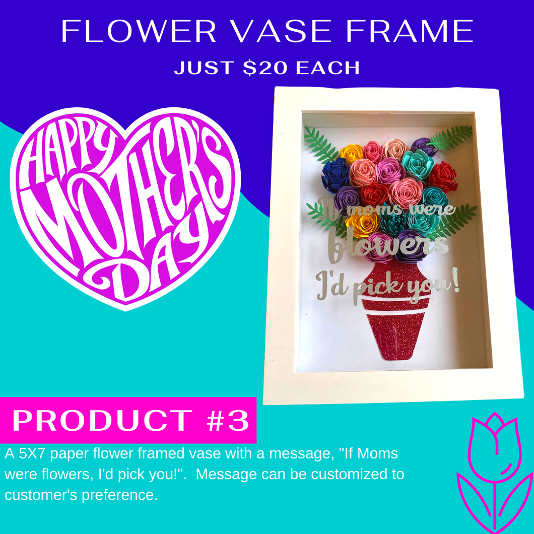 Paper Flower Vase Frame