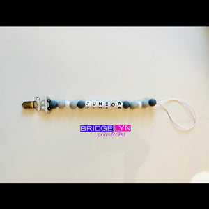Silicone Beaded Pacifier Clip