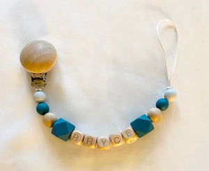 Silicone Beaded Pacifier Clip