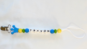 Silicone Beaded Pacifier Clip